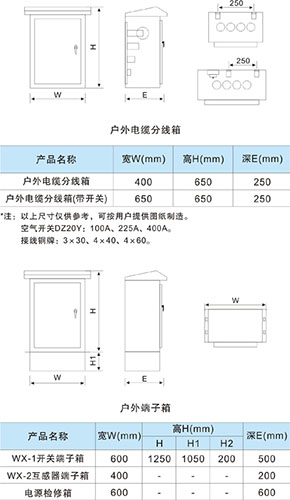 不銹鋼戶外端子箱、分線箱